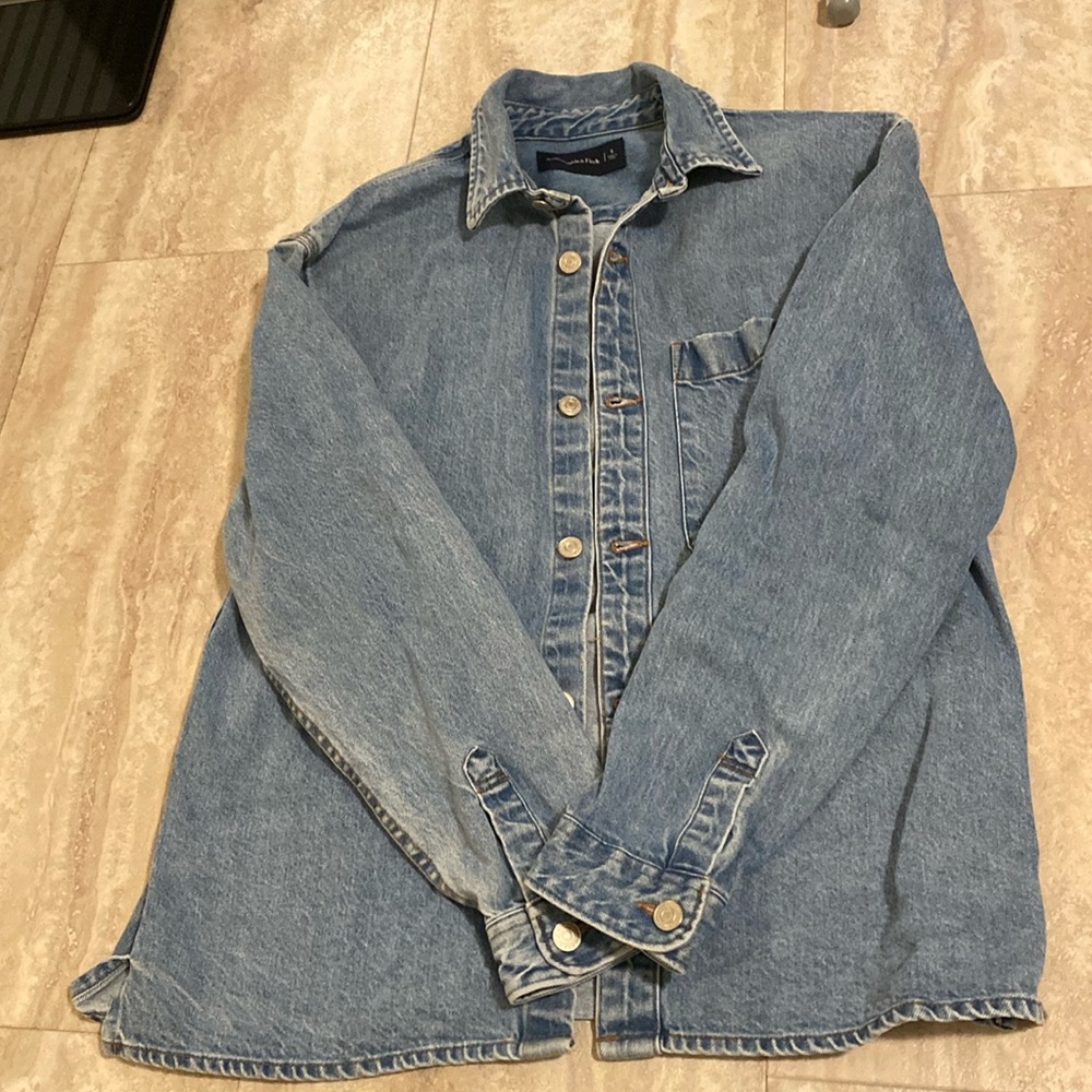 Used Abercrombie Jean jacket small blue